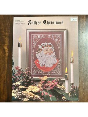 Father Christmas Cross-Stitch Pattern By Merrilyn Colony